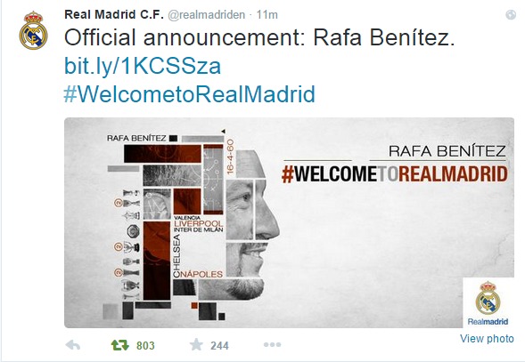 Real Madrid C.F.   realmadriden    Twitter