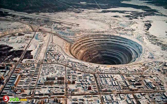 منجم الماس.ميرني سيبيريا، روسيا Mirny Diamond Mine. Siberia, Russia