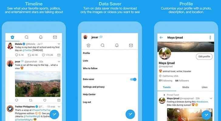 تطبيق Twitter Lite يصل لمتجر جوجل بلاي