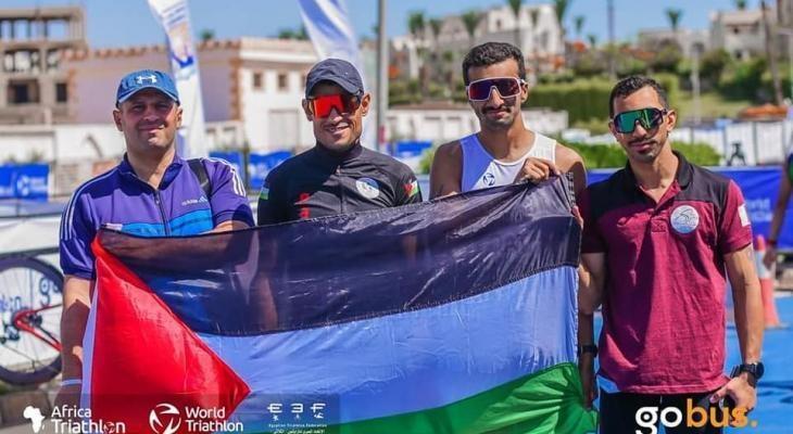 فلسطين تحرز ذهبية البطولة العربية للترايثلون بشرم الشيخ