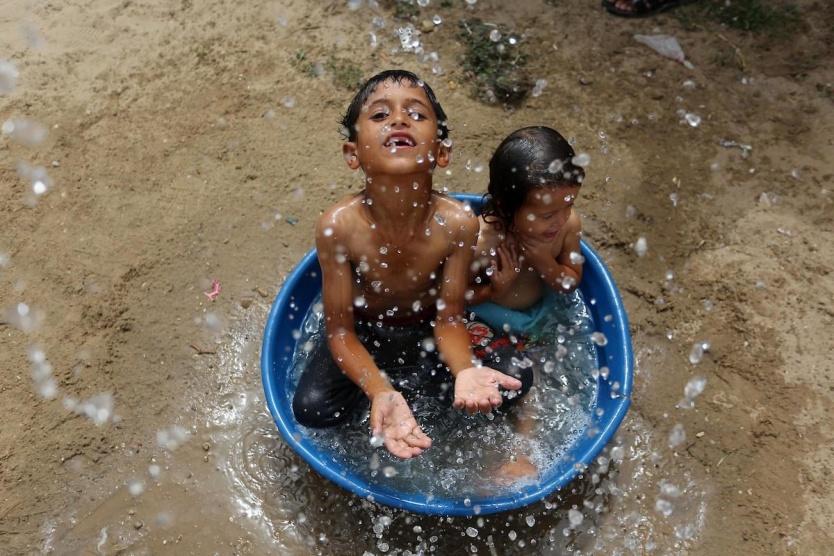 أجواء شديدة الحرارة في فلسطين 